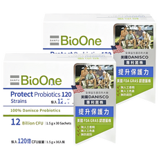 BioOne 碧而優 Protect保護力益生菌120, 30包, 1.5g, 2盒