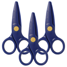 Floweronaco 兒童安全剪刀, 藍, 3入
