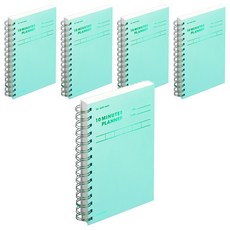 motemote 半年10分鐘讀書法計畫本, 5本, 翠綠色