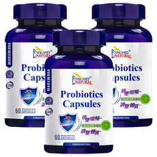 ESMOND NATURAL 愛司盟 全方位益生菌膠囊, 60顆, 27g, 3瓶
