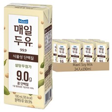 Maeil Soy Milk 豆奶, 190ml, 24入