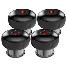 喵汪森林 智能真空拔罐器 充電款 6檔 9.4 x 7.8cm 黑色, 4個
