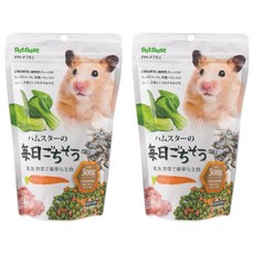 岡田屋【雞.蔬.魚】乾燒主食 倉鼠主糧 豐富食材 均衡營養 降低異味, 雞肉+蔬菜+魚, 300g, 2包