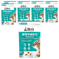 唯寶 機能潔牙餅, 60g, 6包, 腸胃保健配方