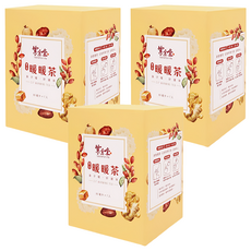 紫金堂 暖暖茶, 調整體質, 多種微量元素, 自家持有手工煨製薑片, 細火慢燉成紫金暖暖茶, 7包, 3盒, 80g