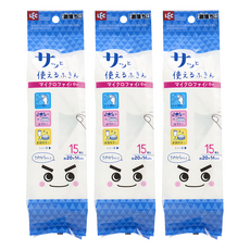 LEC 極細纖維隨手擦抹布 15入, 3包