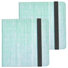 POTENTATE 遵爵 全棉手帳本 細紋 021562-A 120 x 120mm, 清新綠, 2本