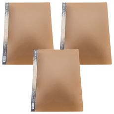 金屬色系資料簿 A4 60入, 黃色, 3本