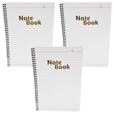 conifer 綠的事務 A4大格筆記本, 1.1cm超大格線設計，書寫更方便, 38100, 3本