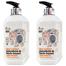 Hallmark 怪獸派對 自然之萃全面修護乳-果香味, 金盞花及金縷梅, 舒緩敏弱膚質, 600ml, 2罐