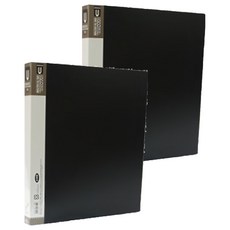 a4 pp 小3孔夾 e, 黑色, 2入