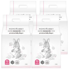 MOMO RABBIT Eco Singsing 環保褲型尿布 女童 11~14kg, XL, 88片