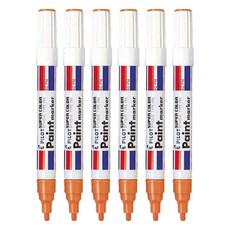 SCPMO 油漆筆 橘色, 6支, 1色