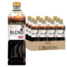 ucc 職人的珈琲 冰咖啡 加糖, 910ml, 12瓶