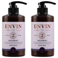 ENVIN 蛋白質香氛護髮乳 Treatment 白麝香, 500ml, 2瓶