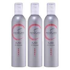NEWART 新技 多漾超立體泡泡, 塑型保養, 造型立體持久, 甜蜜果香, 適用燙髮造型, 380ml, 3瓶
