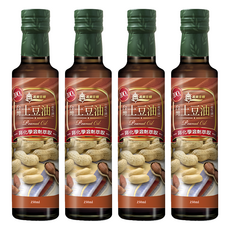 義美生機 台灣土豆油/花生油, 250ml, 4瓶