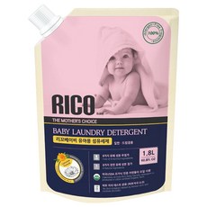RICO Baby 金盞花有機天然洗衣精補充包 溫和配方 適合敏感肌膚, 1.8L, 1包