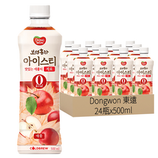 Dongwon 東遠 蘋果風味紅茶 500ml*24瓶, 零卡路里，冷萃工藝，韓國原裝進口