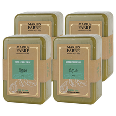 MARIUS FABRE 法鉑馬賽肥皂 天然橄欖草本皂 無花果 溫和潔淨 呵護全家肌膚, 4個, 250g