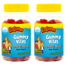 L'Il Critters Gummy Vites 兒童綜合維他命軟糖, 70顆, 2罐