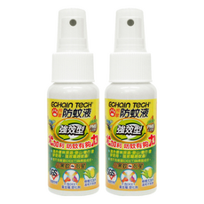 ECHain Tech 熊掌防蚊液 強效型 檸檬尤加利, 60ml, 2瓶