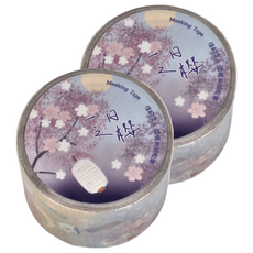 德德小品集 燙金和紙膠帶 30mm x 3m, 一日之櫻, 2個