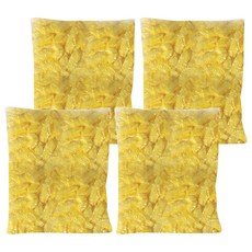 加厚拋棄式多用途保鮮膜 黃色 彈力束口設計 家用保鮮碗罩, 4包, 13 x 2.5cm, 43cm