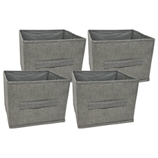 FANCY LIFE 衣櫥收納掛袋 抽屜, 灰色, 4個