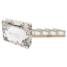 LeadHOME 可愛花卉塗層購物袋 中款, 可愛花卉, 20入