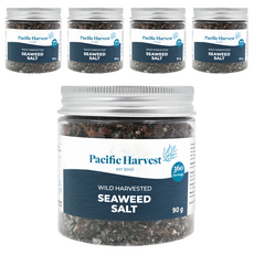 SoMuch 壽滿趣 Pacific Harvest 紐西蘭天然海鹽 野生紅藻海鹽, 90g, 5罐