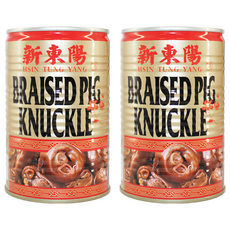 新東陽 紅燒豬腳 獨特製成滷汁配方 不含任何人工色素、防腐劑, 425g, 2罐