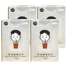 dripo 即溶無糖茶 蜜香紅茶, 2.5g, 15個裝, 4個