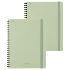 KOKUYO 國譽 Sooofa軟線圈筆記本 A5, 綠色, 2本