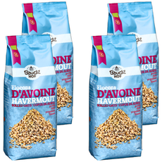 Bauck Muhle 寶客 天然無麩質細燕麥片 Vegan(無蛋奶)純素, 475g, 4包