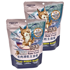 Cat Glory 驕傲貓 18週以上貓犬共享 生肉凍乾主食餐, 鮭魚羊奶, 100g, 2包