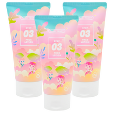 PINKY TONKY 兒童臉部潤膚露, 積雪草提取物 鎮定舒緩肌膚, 保濕滋潤, 清爽不黏膩, 11歲以上適用, 150ml, 3條