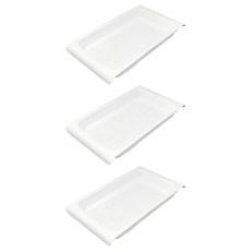 日本IB伸縮桿用收納盤 廚房收納 浴室收納, 15 x 25 x 2.2cm, 白色, 3入