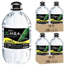 味丹 多喝水 鹼性竹炭水, 6.2L, 4桶