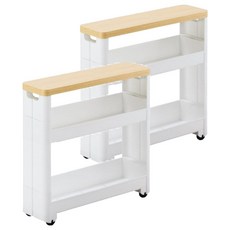 FUDOGIKEN 不動技研 細縫置物架 有輪, 013312, 2個