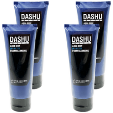 DASHU男性海洋深層水泡沫洗面乳 深層水潤洗臉感受 柔軟細緻質地 去除多餘油脂、髒污, 150ml, 4條