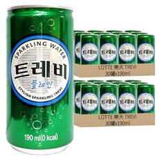 LOTTE 樂天 TREVI 原味氣泡飲 190ml 無熱量, 60罐