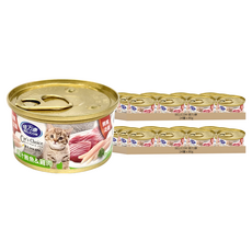 BELICOM 倍力康 挑嘴貓罐 80g 24罐, 湯汁鮪魚 + 雞肉, 48罐