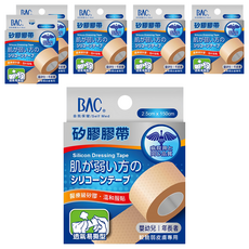 BAC 倍爾康 矽膠膠帶 脆弱皮膚專用 透氣易撕型, 6個