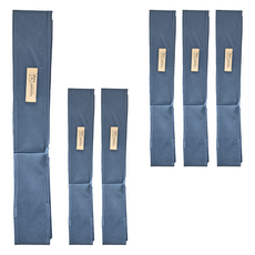 GOZENBO 御膳坊 6格襪子收納盒 7L, 輕丹寧, 6個