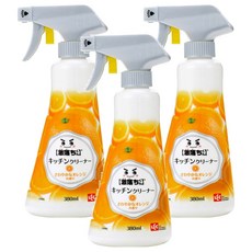 LEC 激落君 廚房用泡沫噴霧清潔劑，380ml，清新柑橘香氣，適用於易產生油汙的廚房周邊, 3瓶
