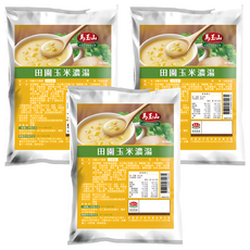 馬玉山 田園玉米濃湯, 1kg, 3個