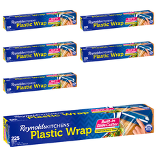 Reynolds PE 保鮮膜 附安全切割器, 68.5m x 30.4cm, 6個