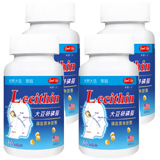 good Life 得意人生 提姆1200大豆卵磷脂膠囊, 60顆, 4罐