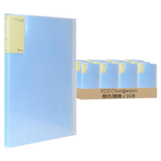 ECO Chungwoon 彩色內頁資料夾 A4 20頁, 顏色隨機, 16本